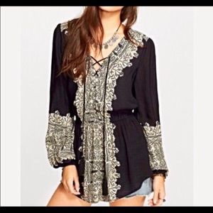 Free People | wildest moments black tunic top